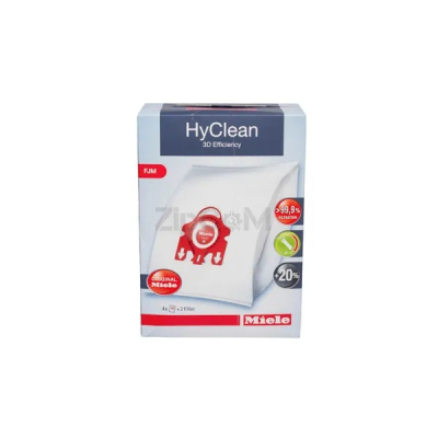 Мешки HyClean 3D FJM + 2 фильтра для пылесоса Miele 41996571D (9153490)