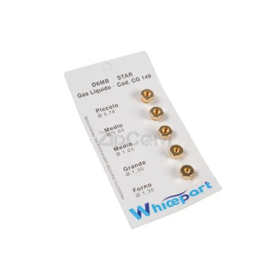 Набор форсунок (5 шт) горелки COD.CG149 для газовых плит Whicepart